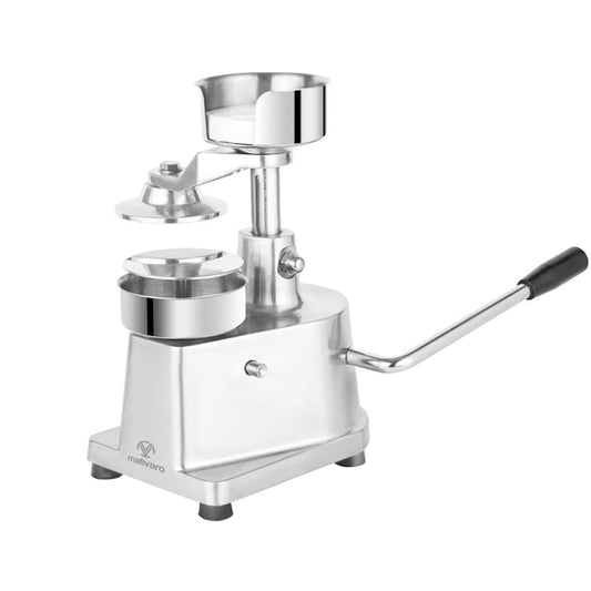 Manuelle Hamburgermaschine - 130 mm - Silber