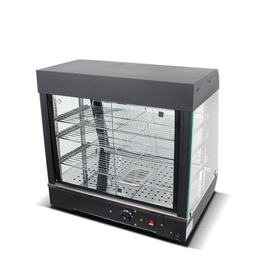 Warmhaltevitrine - 660mm - 1,84 kW - Schwarz