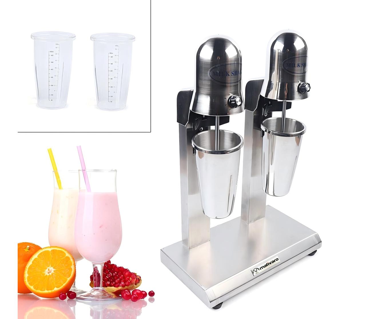 Milchshaker (2-Kopf) - 1.5 kW + 1.5 kW - Edelstahl