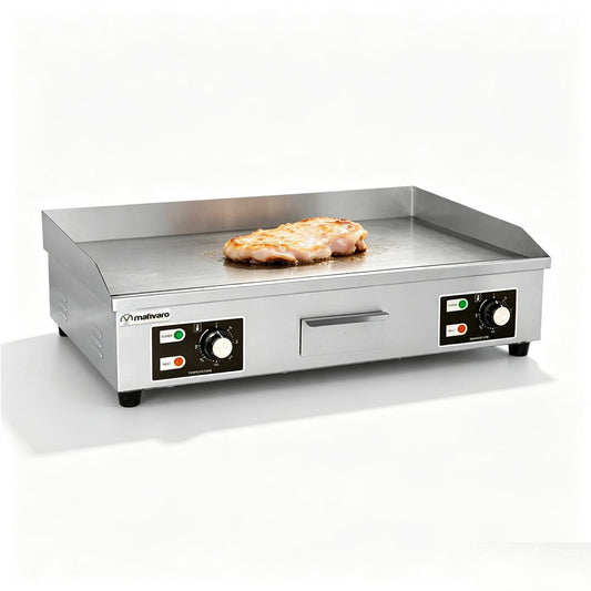 Elektro Bratplatte glatt – 730mm – 4,4 kW – 2 Heizzonen