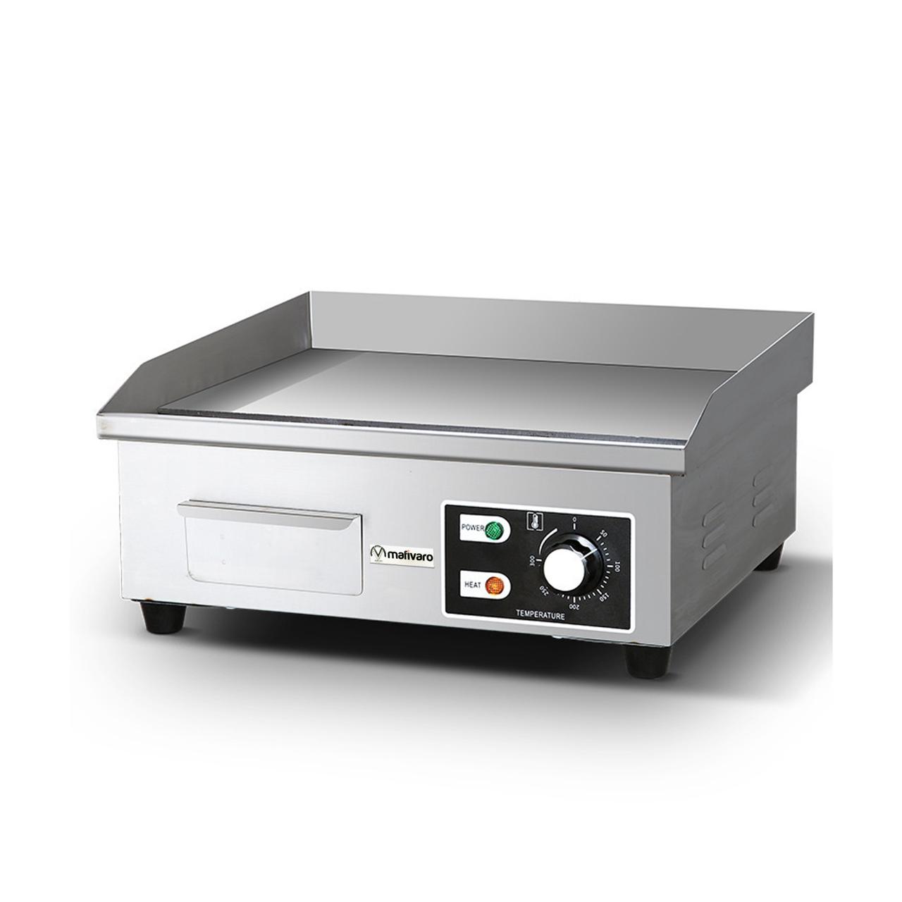 Elektro Bratplatte glatt – 550mm – 3,0 kW