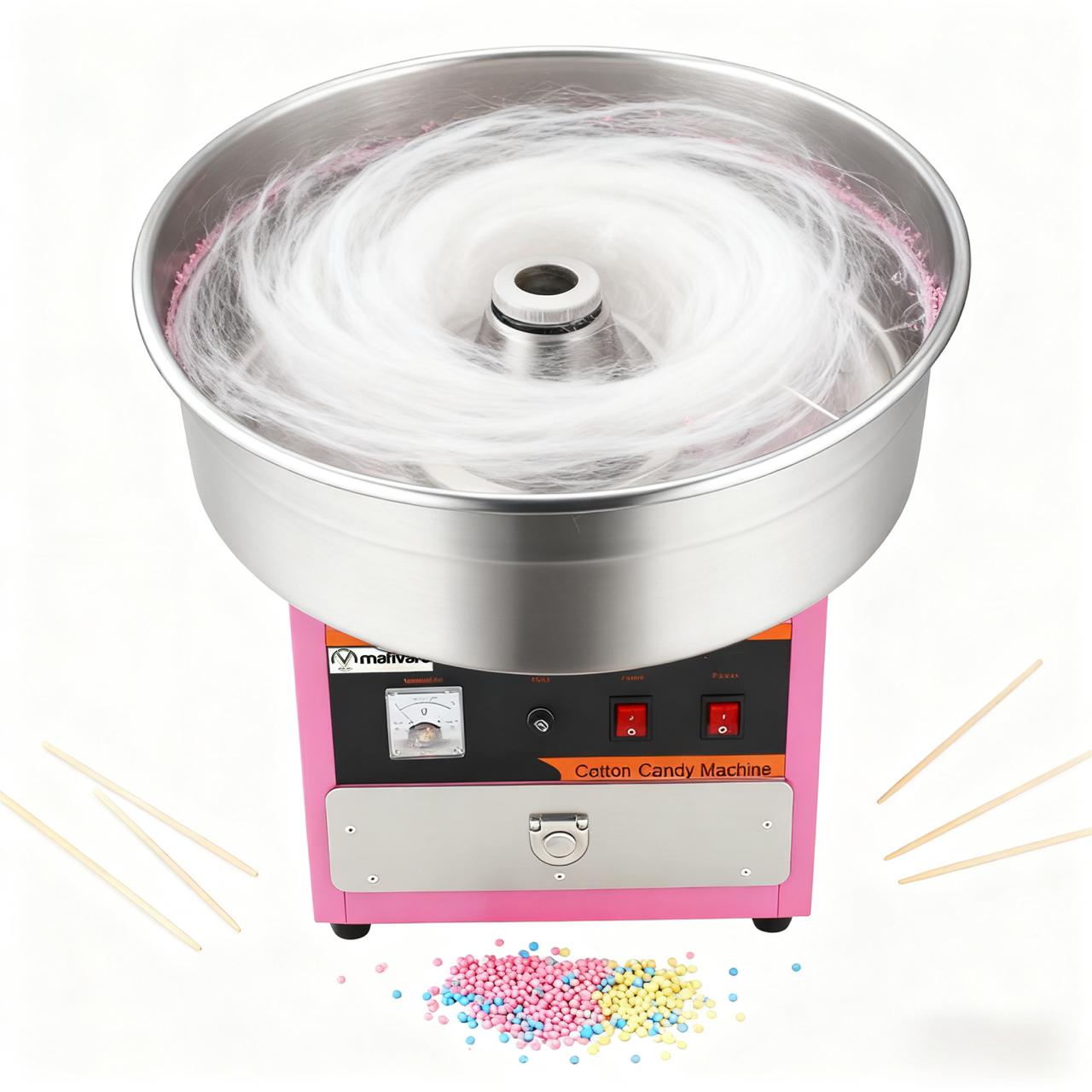 Zuckerwattemaschine - Ø 520mm - 930 Watt - Rosa