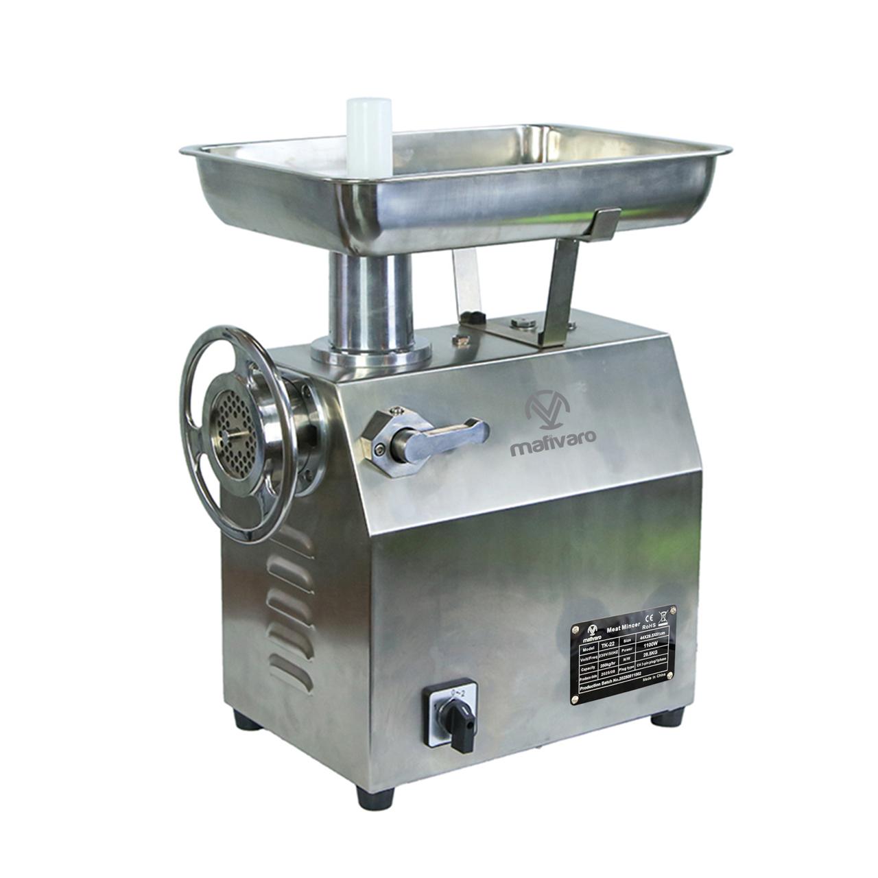 Elektrischer Fleischwolf 22 - 250kg/h - 1,1 kW