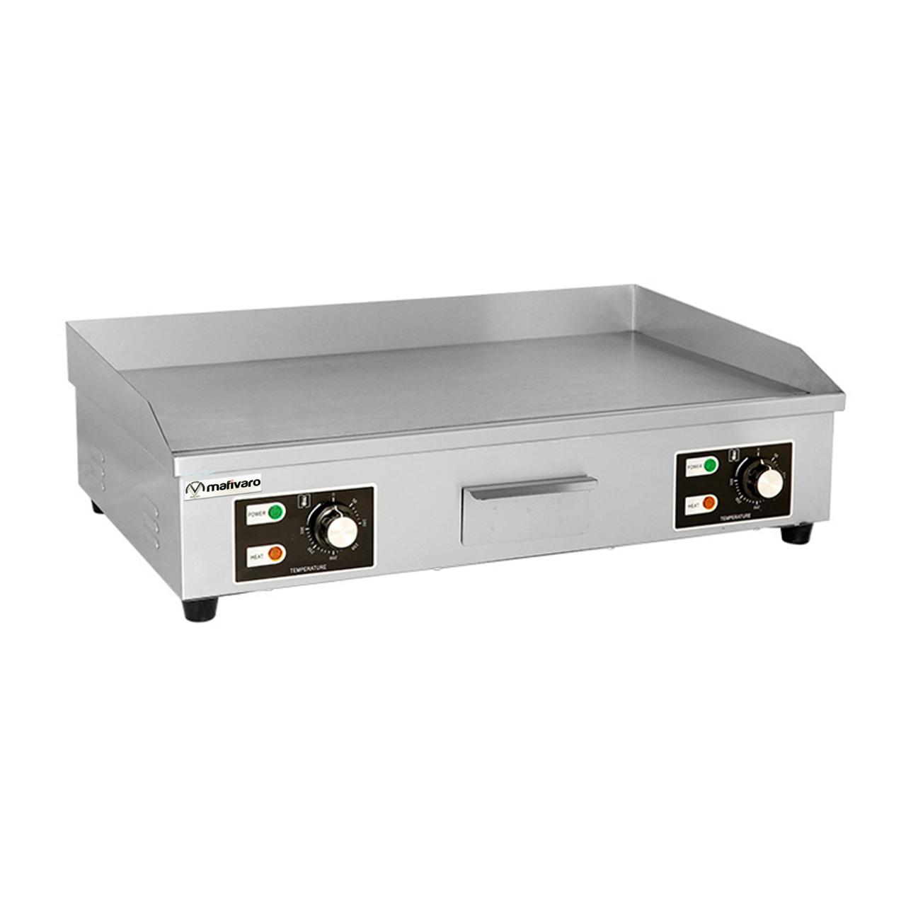 Elektro Bratplatte glatt – 730mm – 4,4 kW – 2 Heizzonen