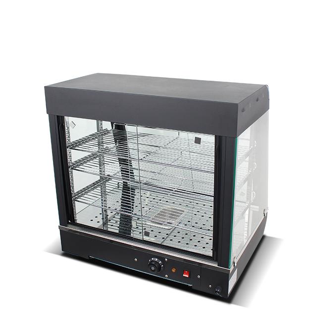 Warmhaltevitrine - 660mm - 1,84 kW - Schwarz