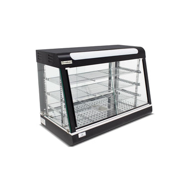 Warmhaltevitrine - 900mm - 1,84 kW - Schwarz