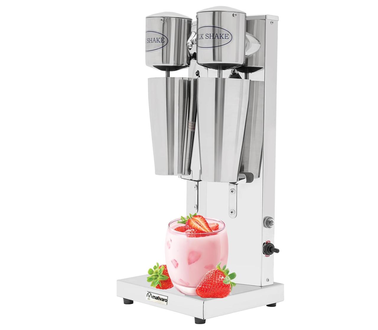 Milchshaker (2-Kopf) - 0.18 kW + 0.18 kW - Edelstahl