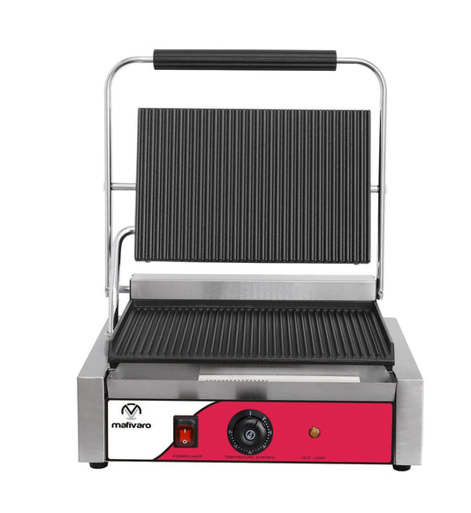 Kontaktgrill- 2,2 kW-oben & unten Gerillt - KEG-812A