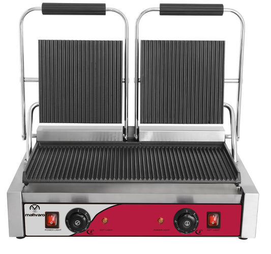 Kontaktgrill-3,6 kW-Oben & unten Gerillt