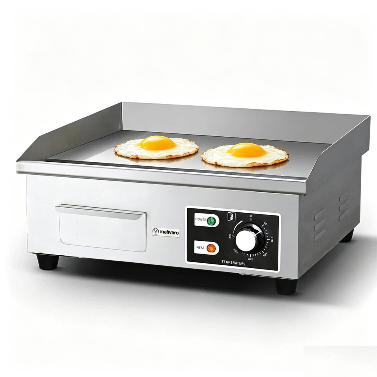 Elektro Bratplatte glatt – 550mm – 3,0 kW