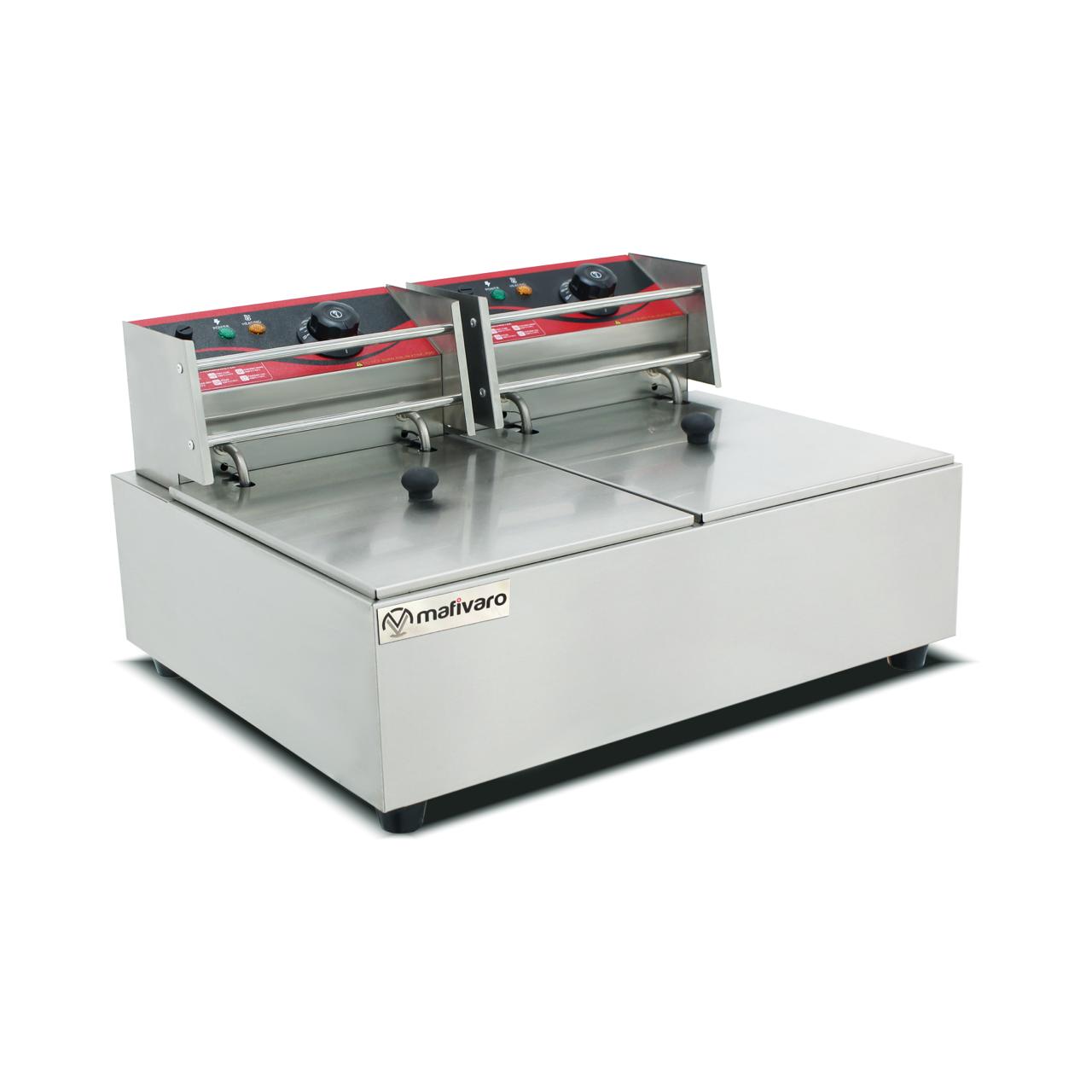 Elektro Doppelfritteuse - 6+6 Liter - 5 kW