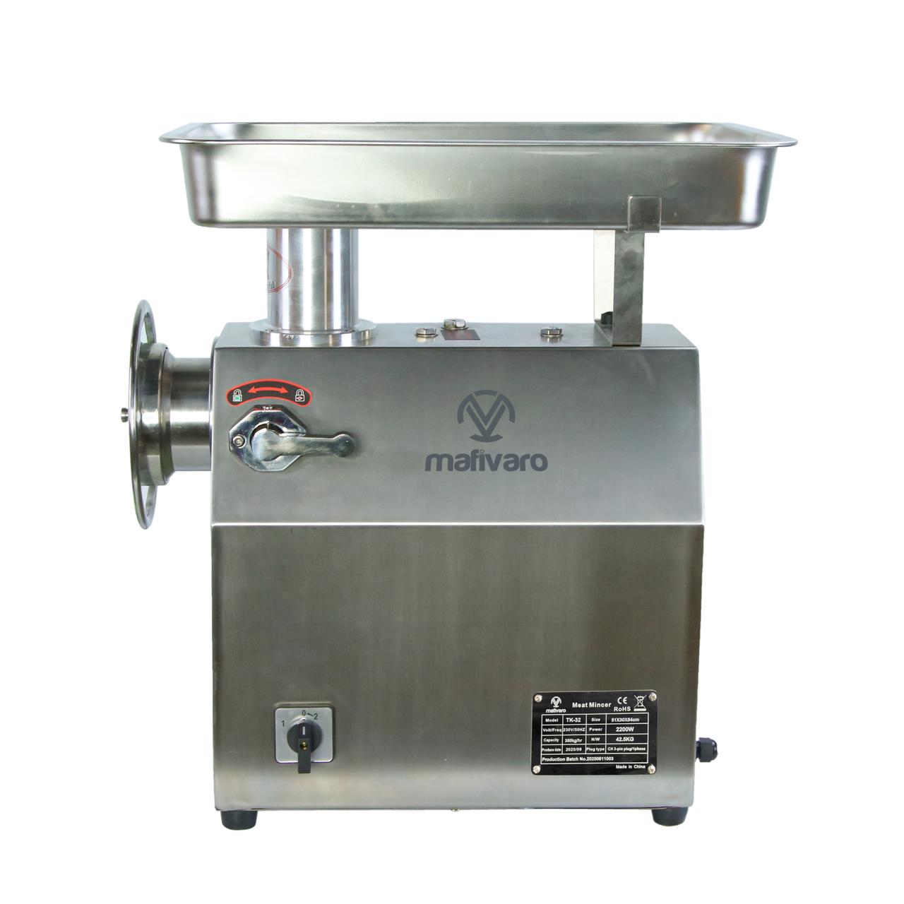 Elektrischer Fleischwolf 32 - 350kg/h - 2,2 kW